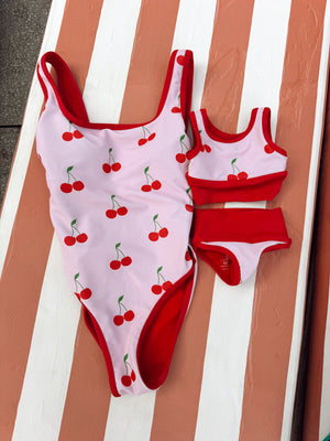 Ocean Isle One Piece- Cherry Pie