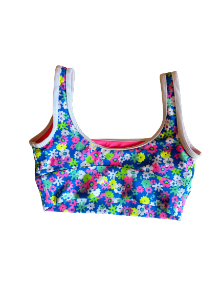 Bikini Top- Neon Floral