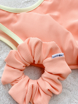 LainSnow X Shop Chelsea King Rib Scrunchie- Cantaloupe Classic (7161209258167)