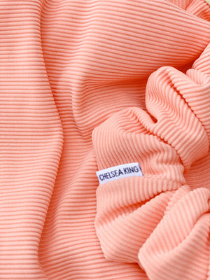 LainSnow X Shop Chelsea King Rib Scrunchie- Cantaloupe Classic (7161209258167)