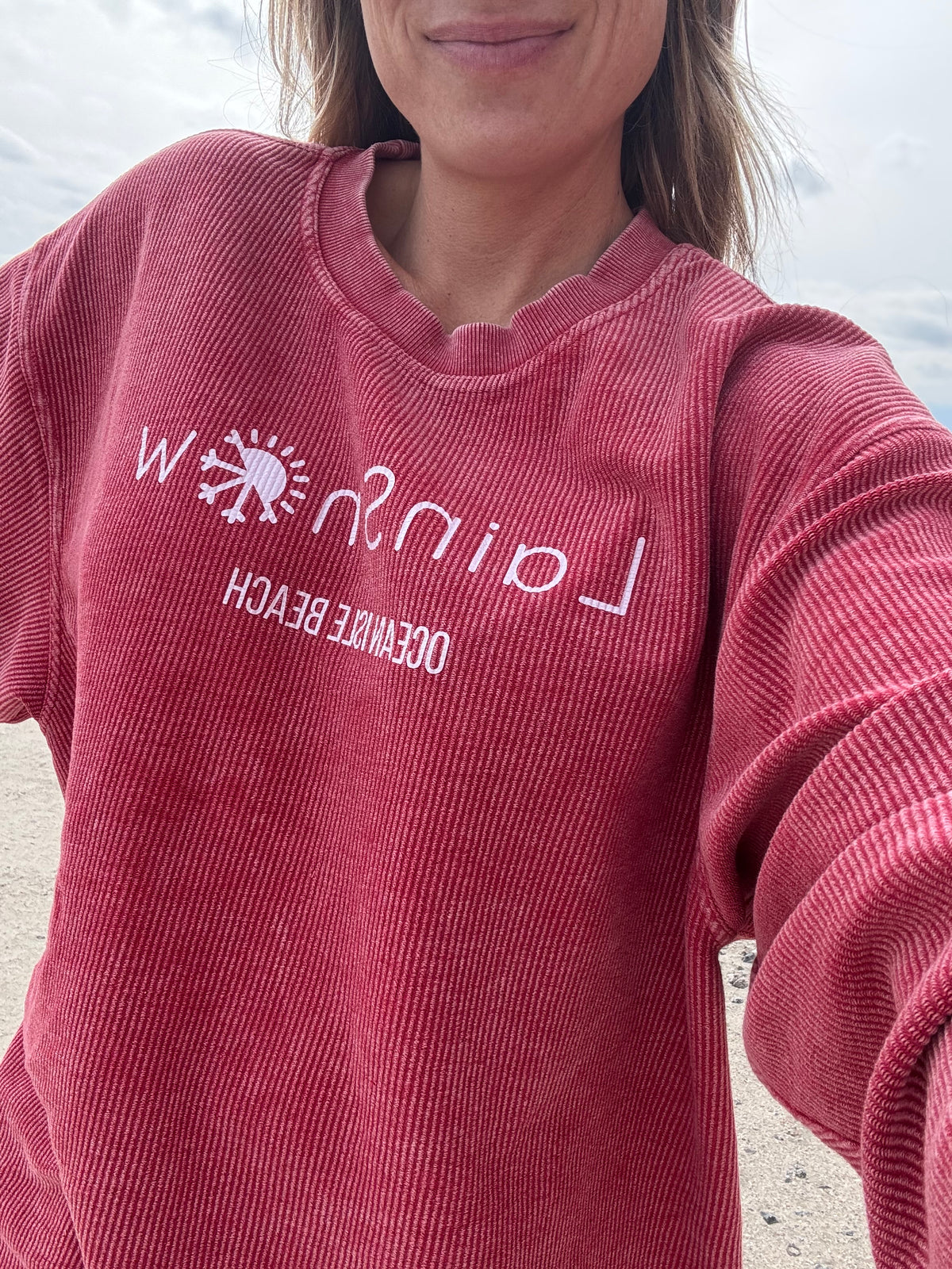 Flagship Sweatshirt- Ocean Isle-Red