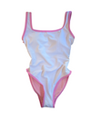 Ocean Isle One Piece- White/Pitaya