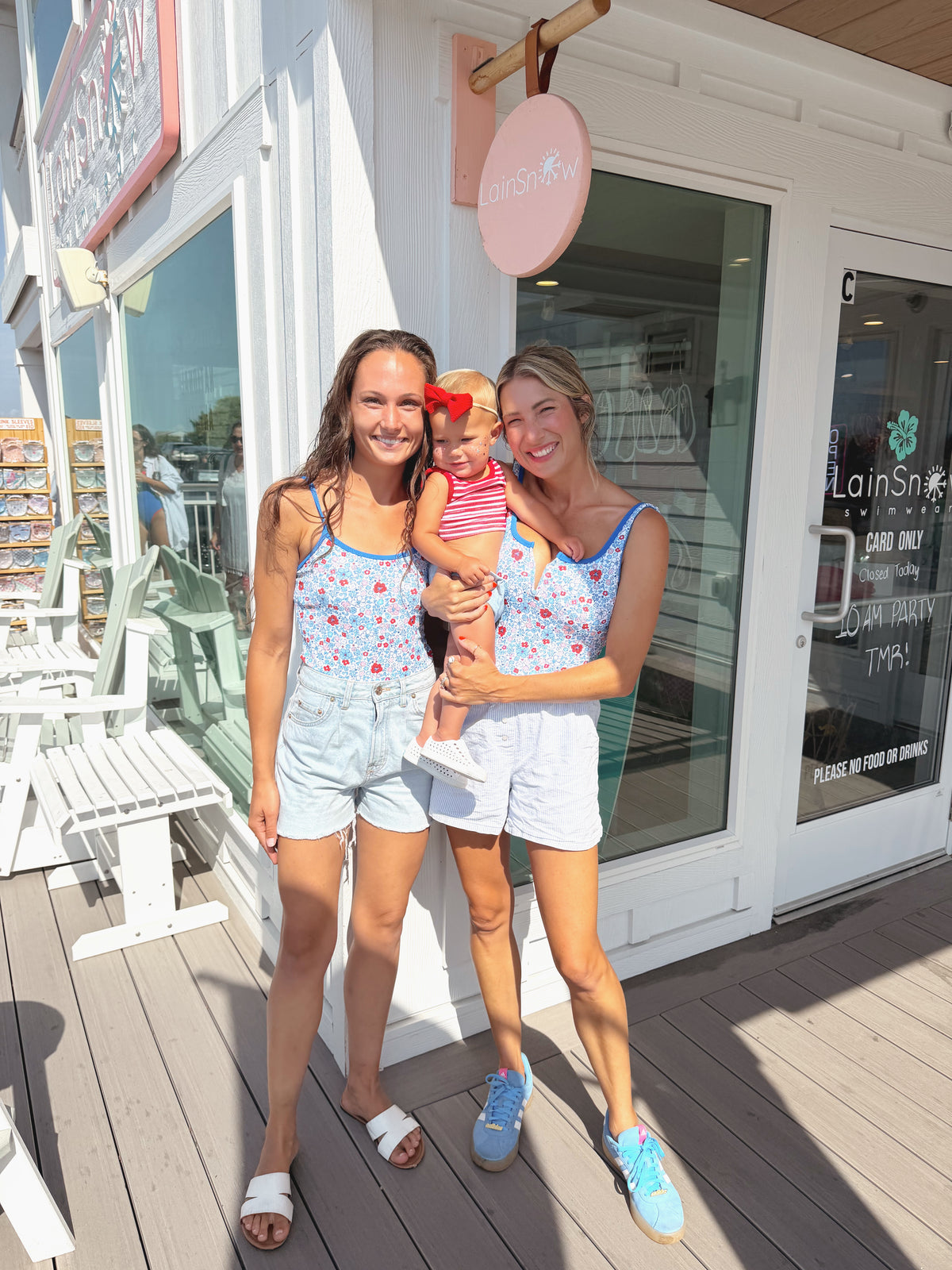 PREORDER- Ocean Isle one piece- Patriotic Peony