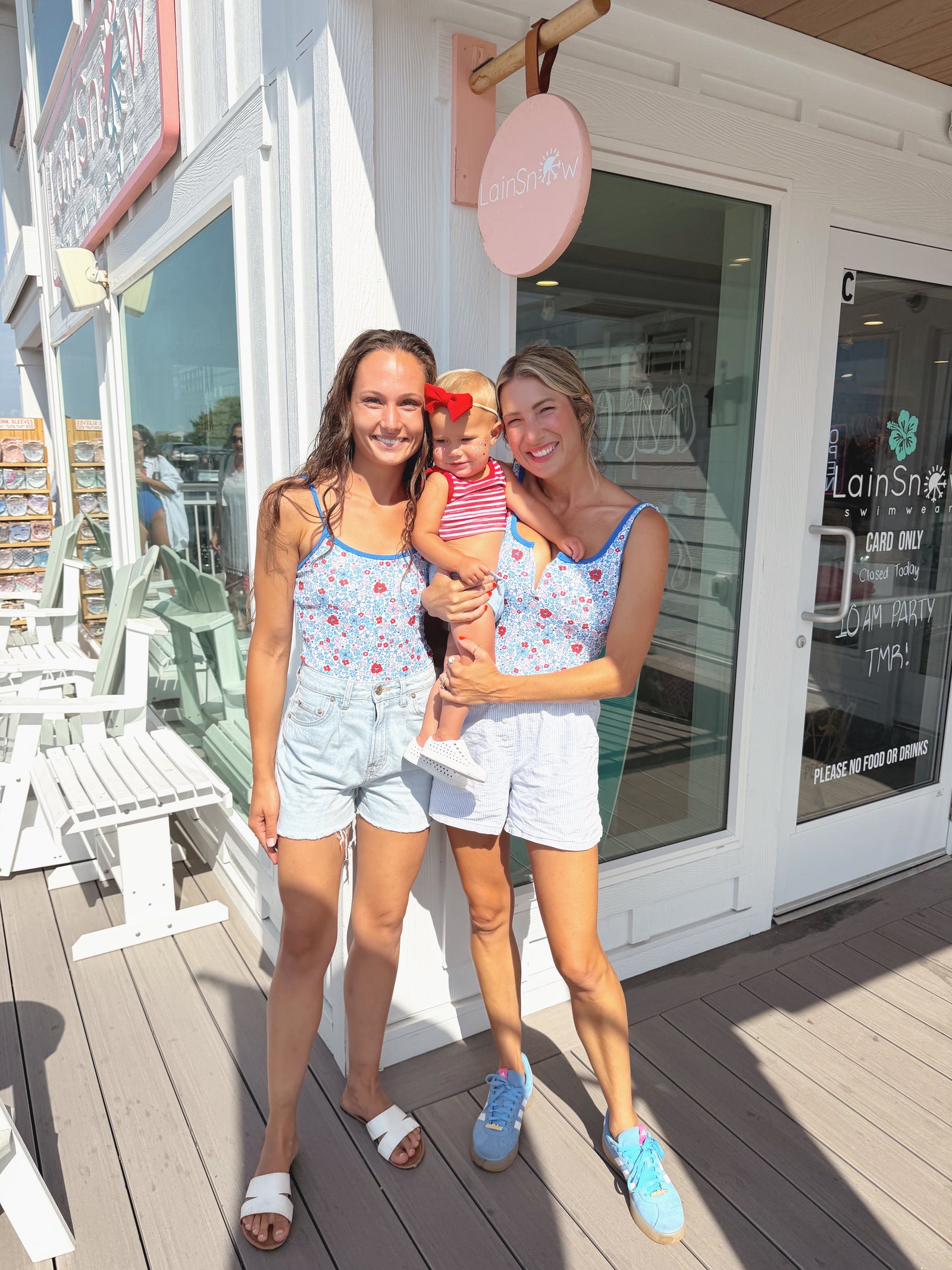 PREORDER- Ocean Isle one piece- Patriotic Peony