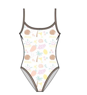 Lainsnow X The Last Mango - Figure Eight One Piece - Coconut Cove