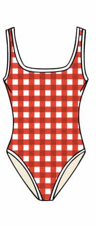 Ocean Isle One Piece- American Pie Red