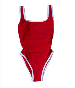PREORDER: Ocean Isle One Piece- Red