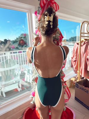 Ocean Isle One Piece- Beach Balsam