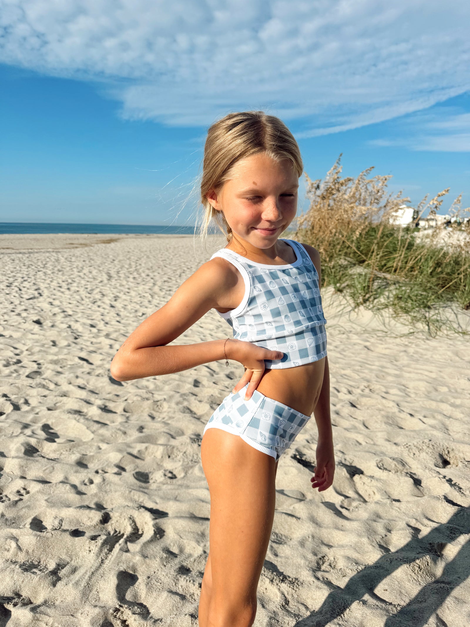 Mini Lain Bikini- Beach Picnic (denim)