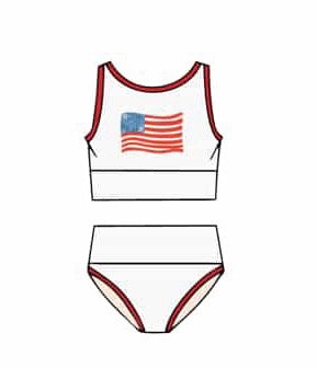 Mini Lain Bikini- American Honey