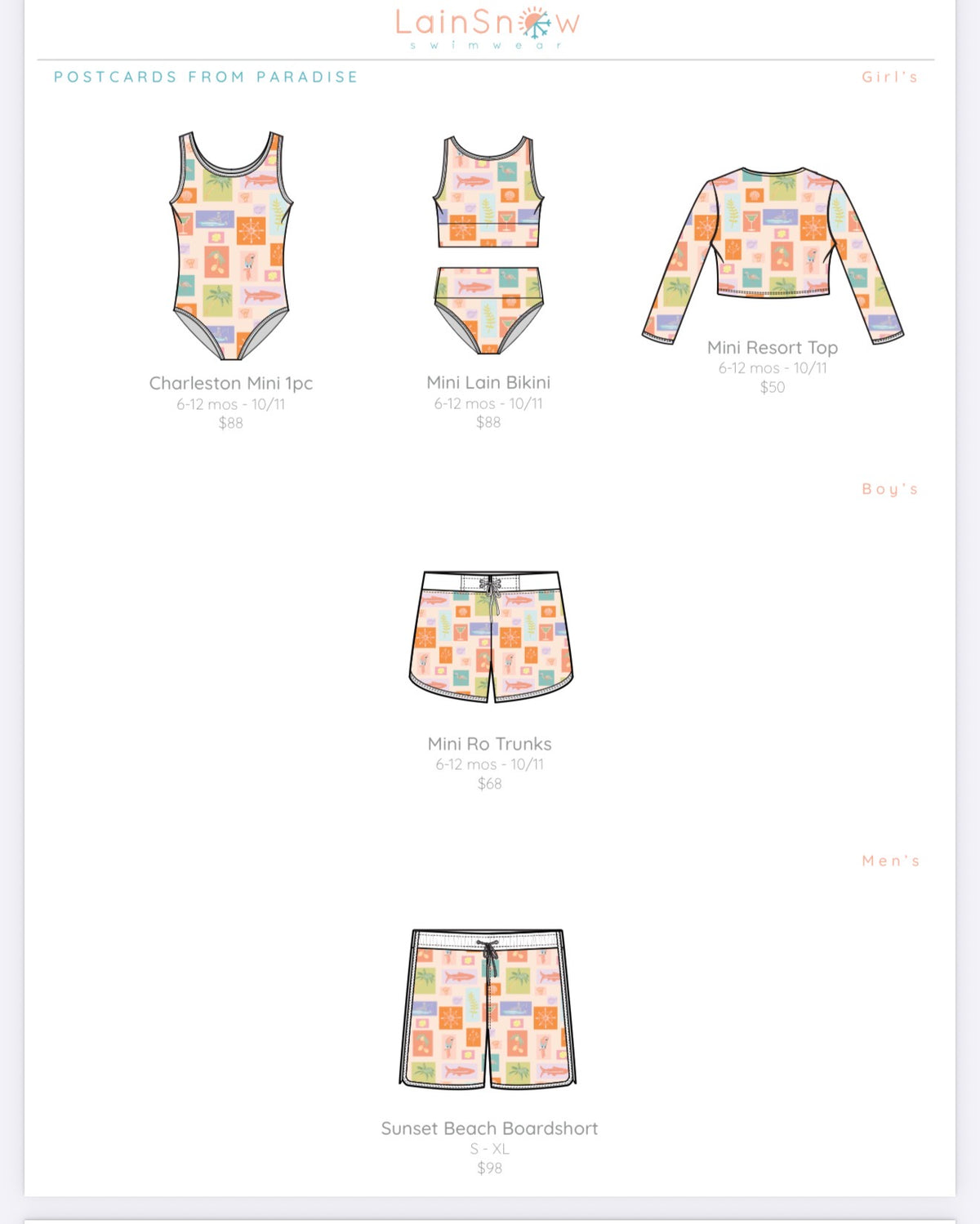 Last Mango Linesheet