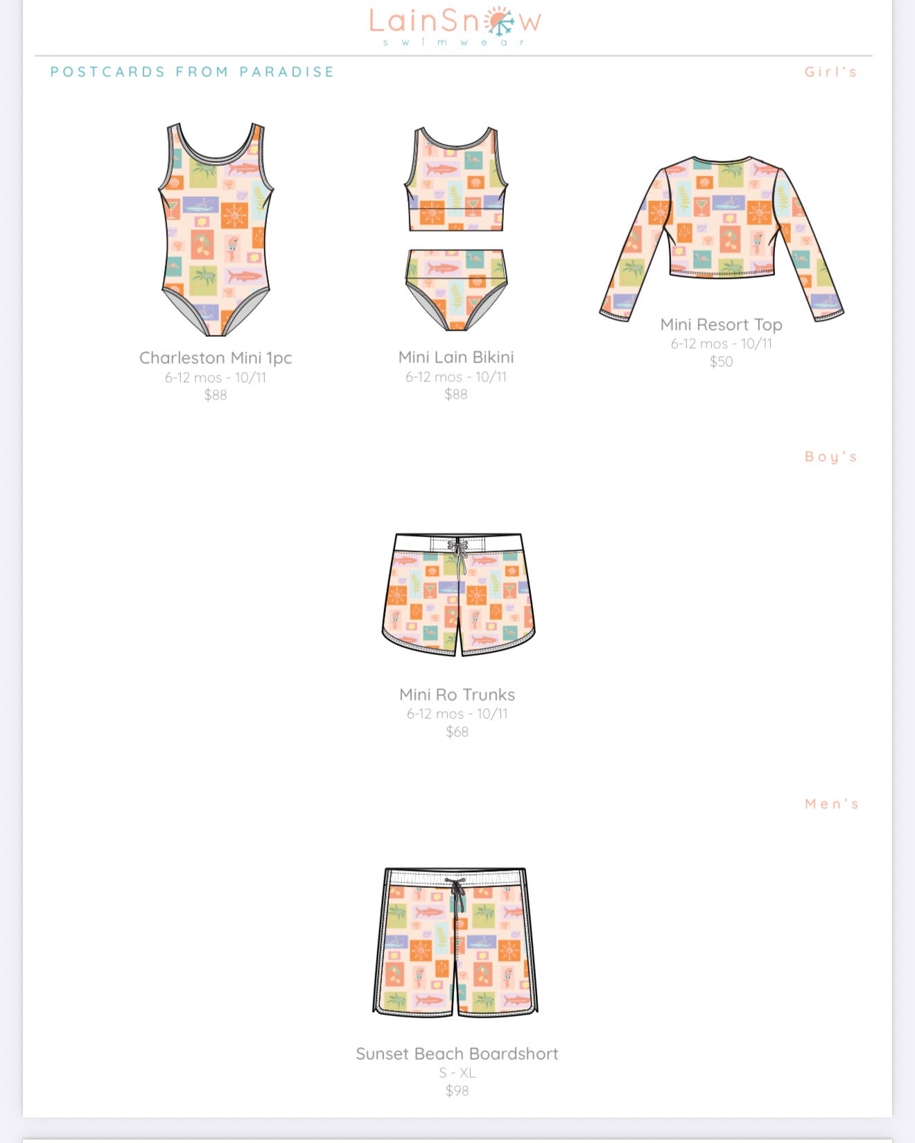 Last Mango Linesheet