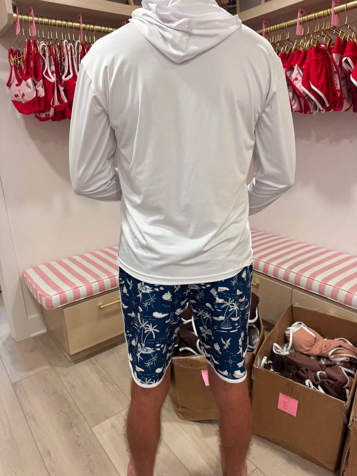 Lainsnow X The Last Mango- Men’s Sunset Beach Broadshorts- lyrics Navy