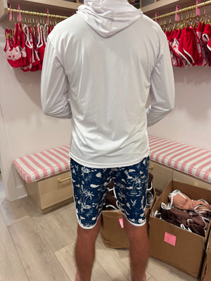 Lainsnow X The Last Mango- Men’s Sunset Beach Broadshorts- lyrics Navy