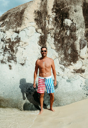 BEYC X LAINSNOW-Mens Sunset Beach Broadshorts- 1956