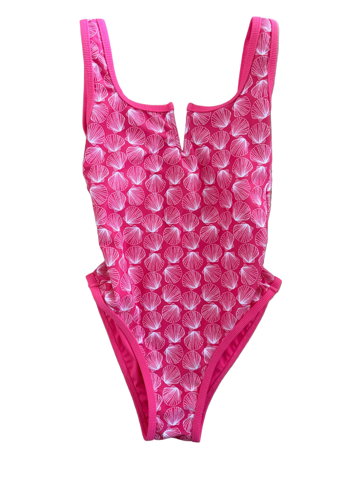 Ocean Isle V-CUT One Piece - Bombshell Guava