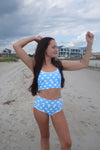 Bikini Top- Sandy Beach Doll X LainSnow- Blue Polkadot