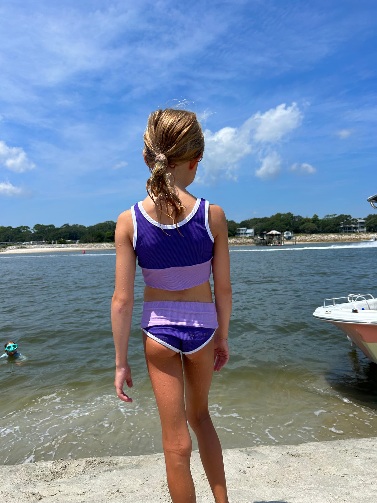 Mini Lain Bikini Set- Purple Rain