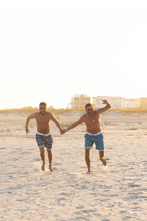 Lainsnow X The Last Mango- Men’s Sunset Beach Broadshorts- lyrics Navy