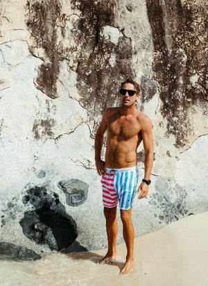 BEYC X LAINSNOW-Mens Sunset Beach Broadshorts- 1956