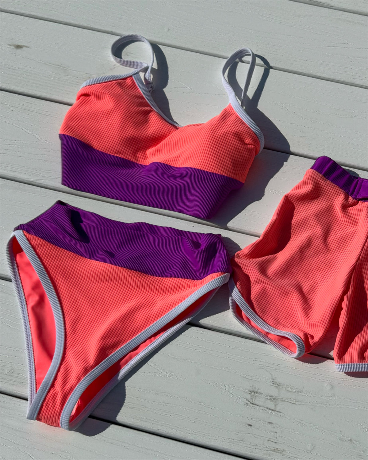 Bottom- Neon Coral/Neon Purple