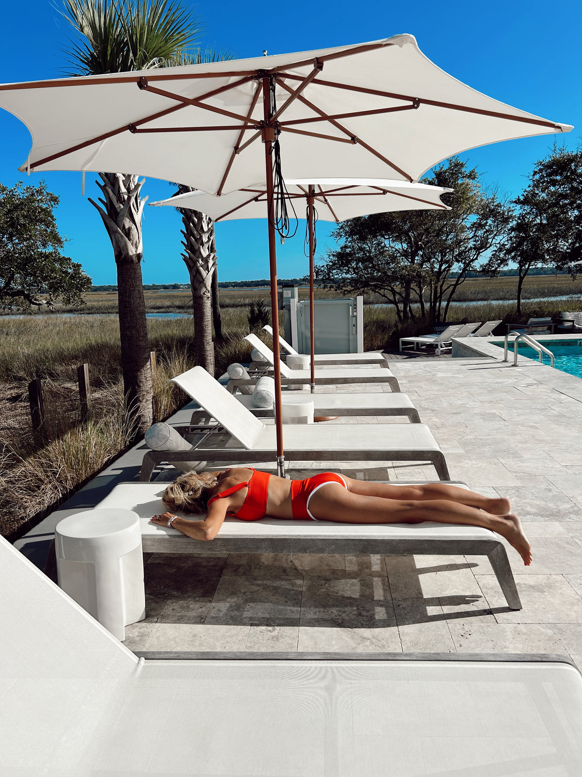 Isle of Palms top- Red Bandeau