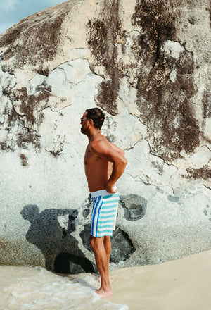 BEYC X LAINSNOW-Mens Sunset Beach Broadshorts- 1956