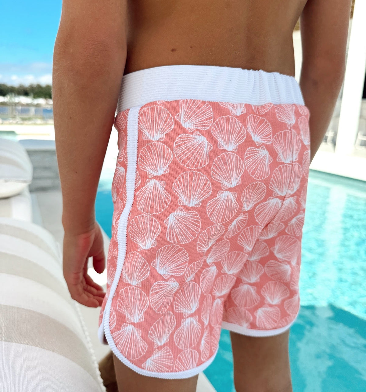 Mini Ro Trunks- BombShell Coral