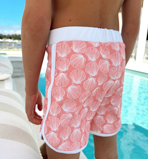 Mini Ro Trunks- BombShell Coral