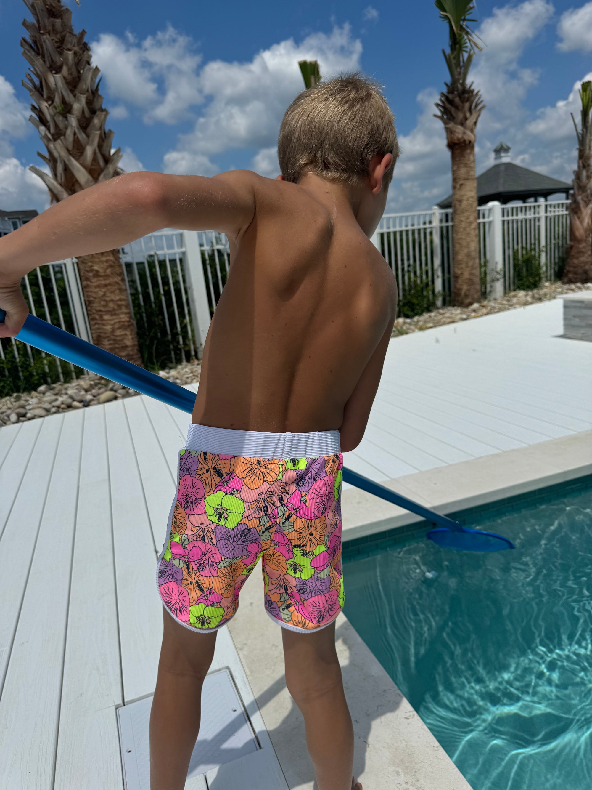 Mini Ro Trunks- Neon Bloom