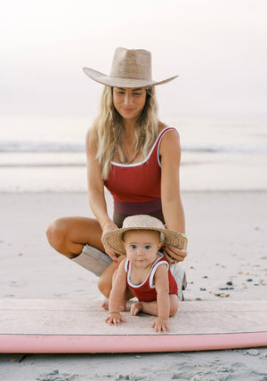 Ocean Isle One Piece- Cherry Coke