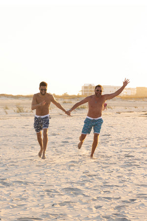 Lainsnow X The Last Mango- Men’s Sunset Beach Broadshorts- lyrics Navy