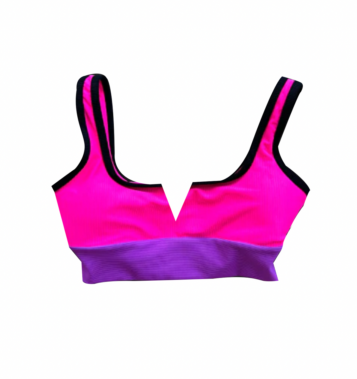 V CUT top - Wildberry