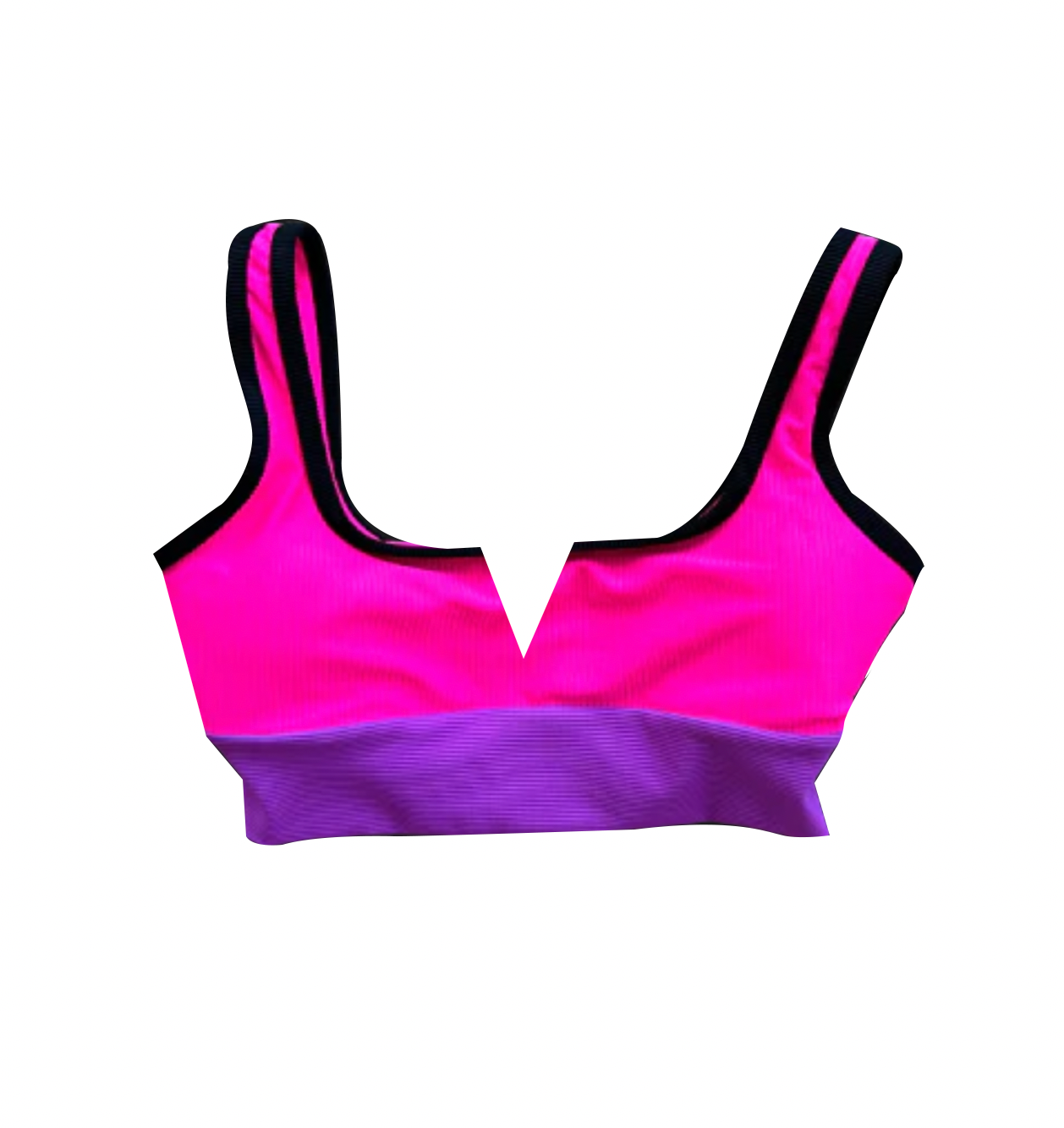 V CUT top - Wildberry