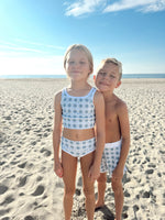 Mini Ro Trunks- Beach Picnic (denim)