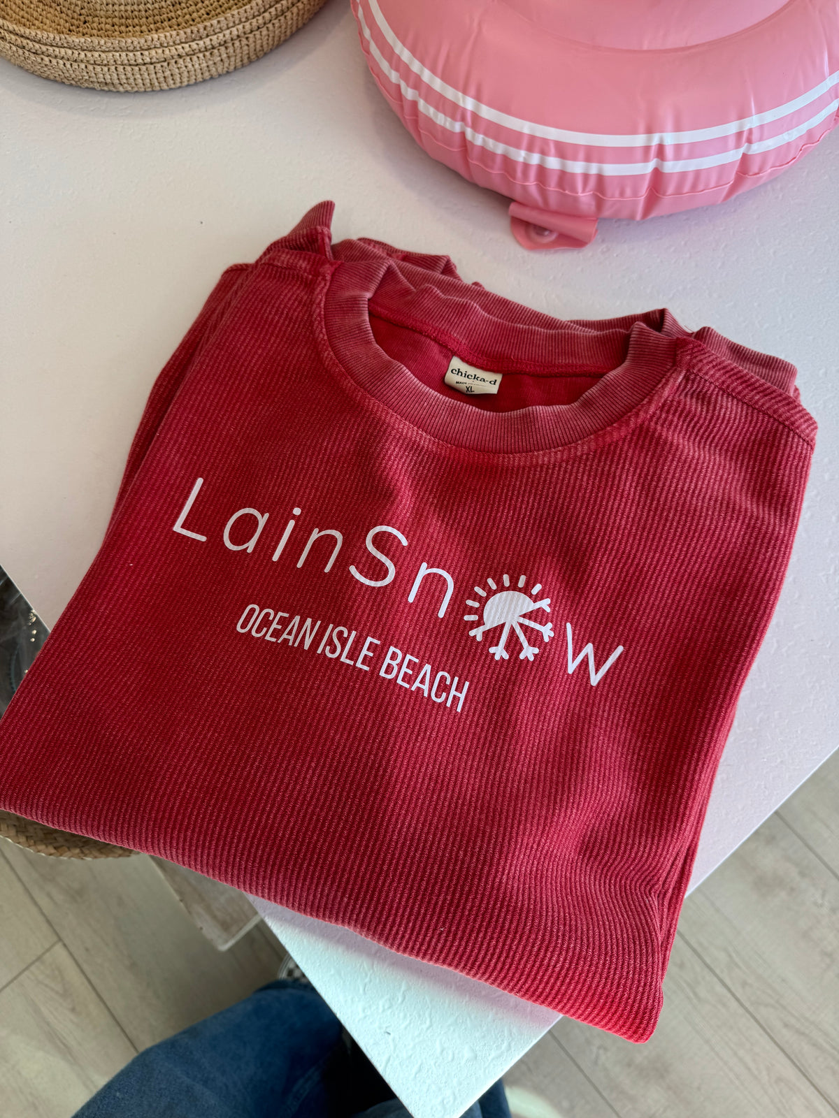 Flagship Sweatshirt- Ocean Isle-Red