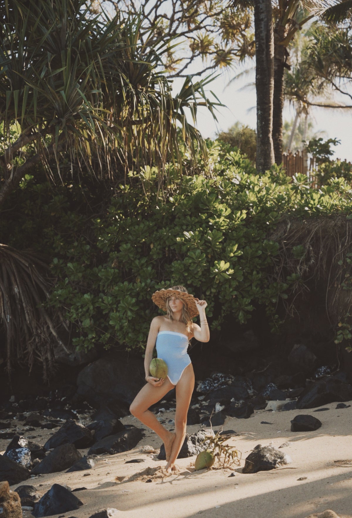 Baywatch One Piece- Carolina Blue