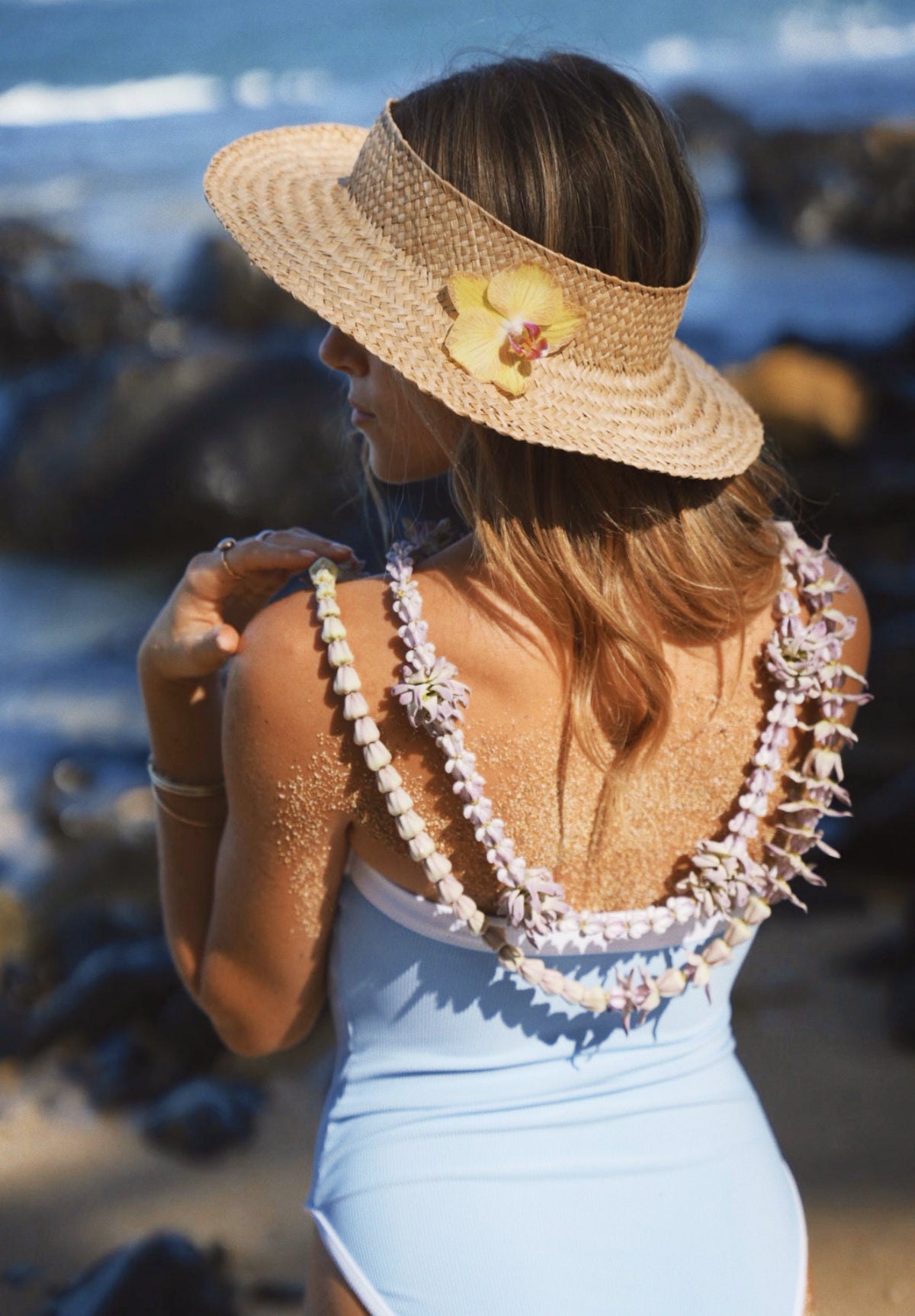 Baywatch One Piece- Carolina Blue