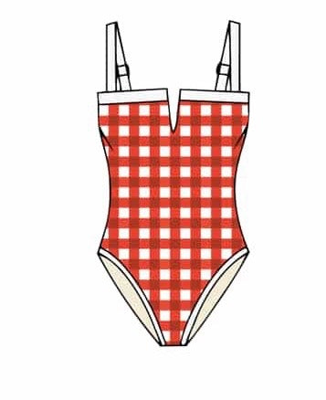 Baywatch One Piece- American Pie Red