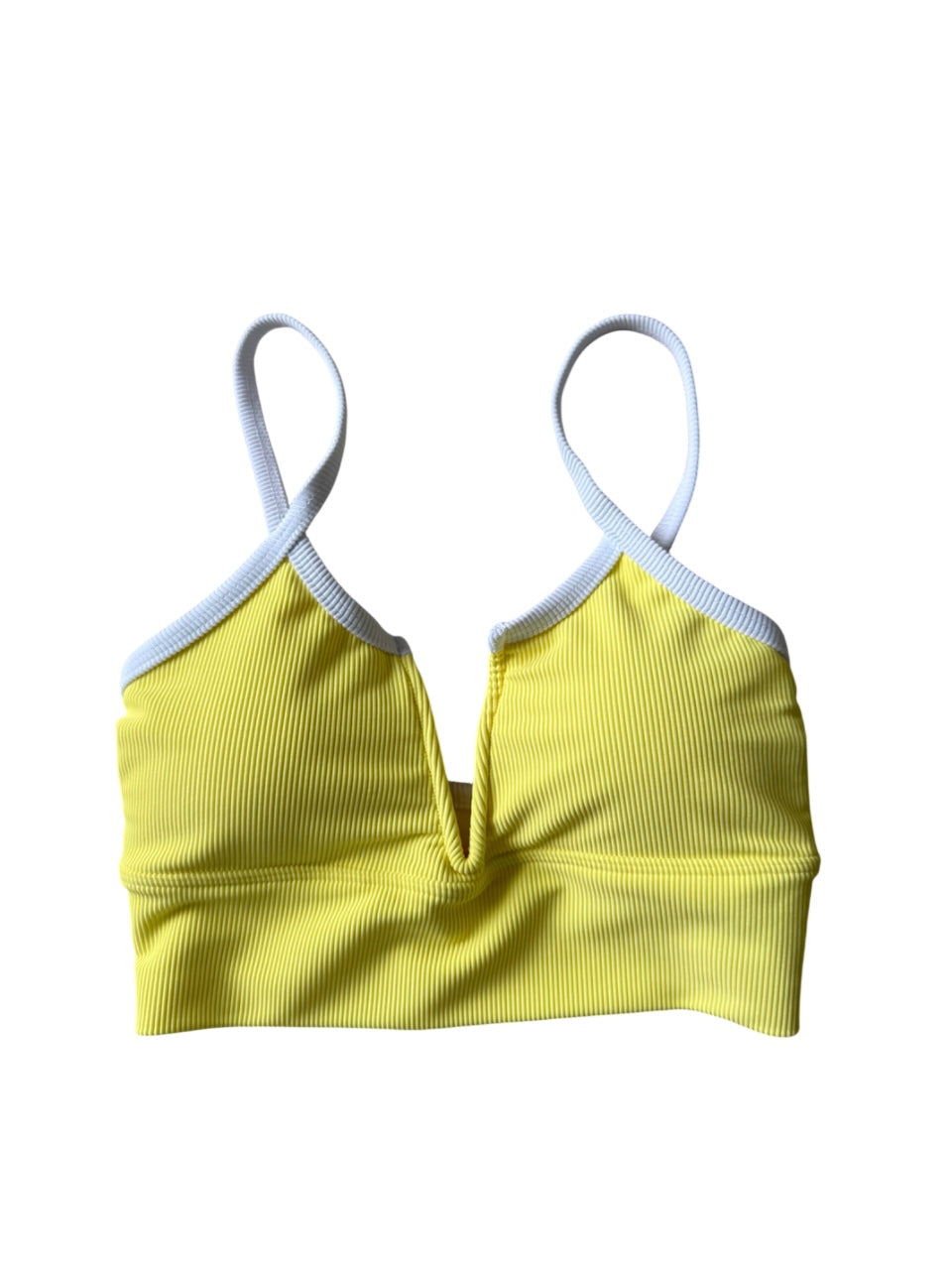 Seabrook Skinny V CUT Top- Lemon