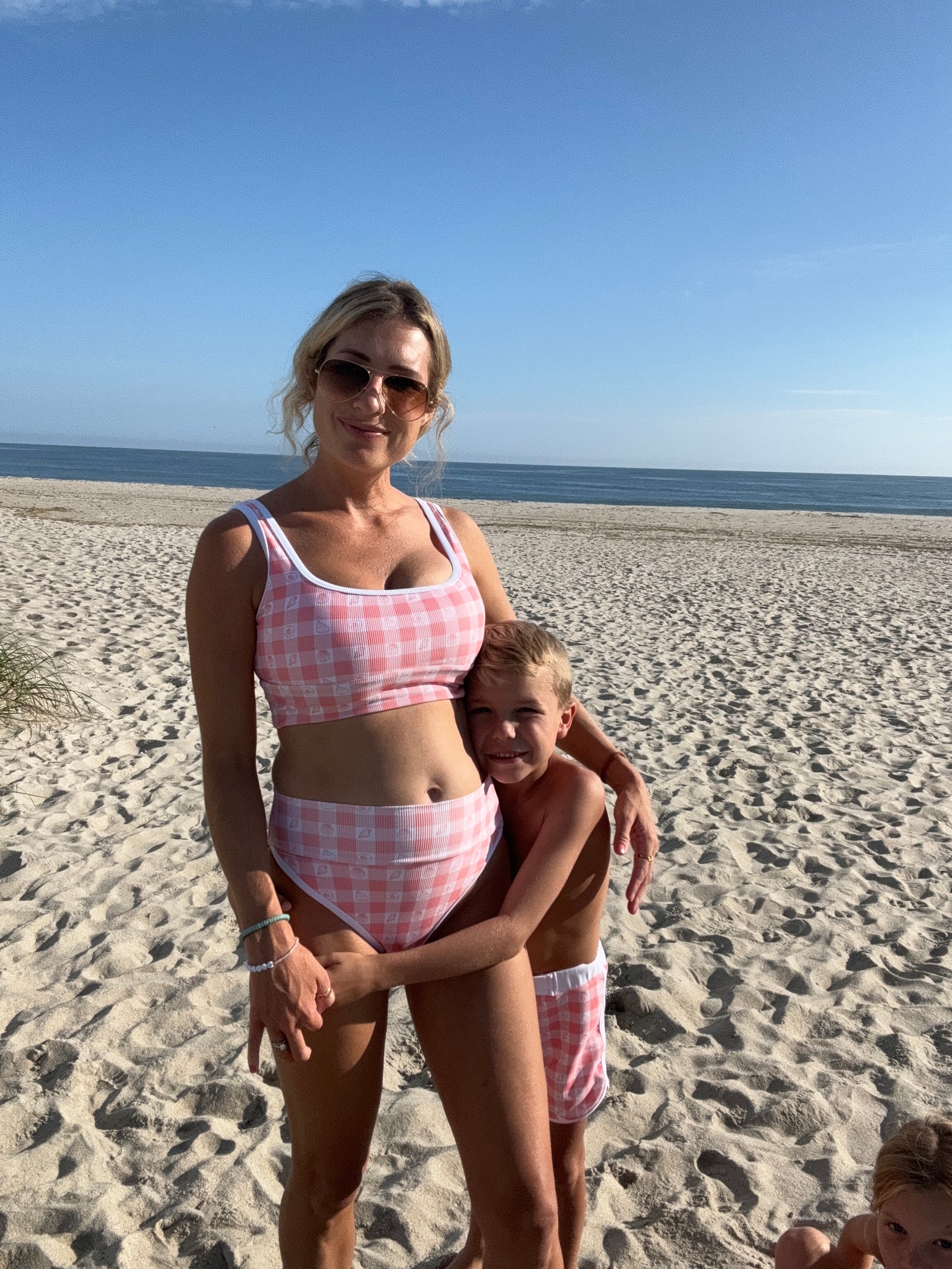 Kiawah Top- Beach Picnic (Coral)