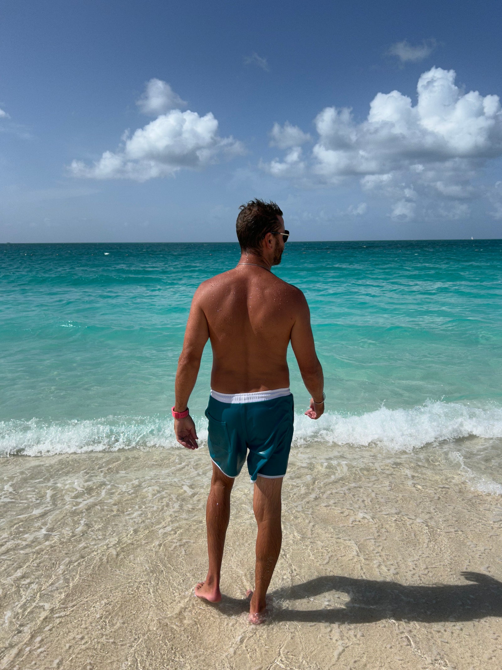Mens Sunset Beach Boardshorts- Teal