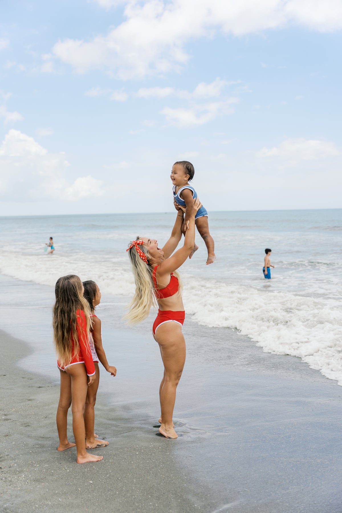 Isle of Palms top- Red Bandeau