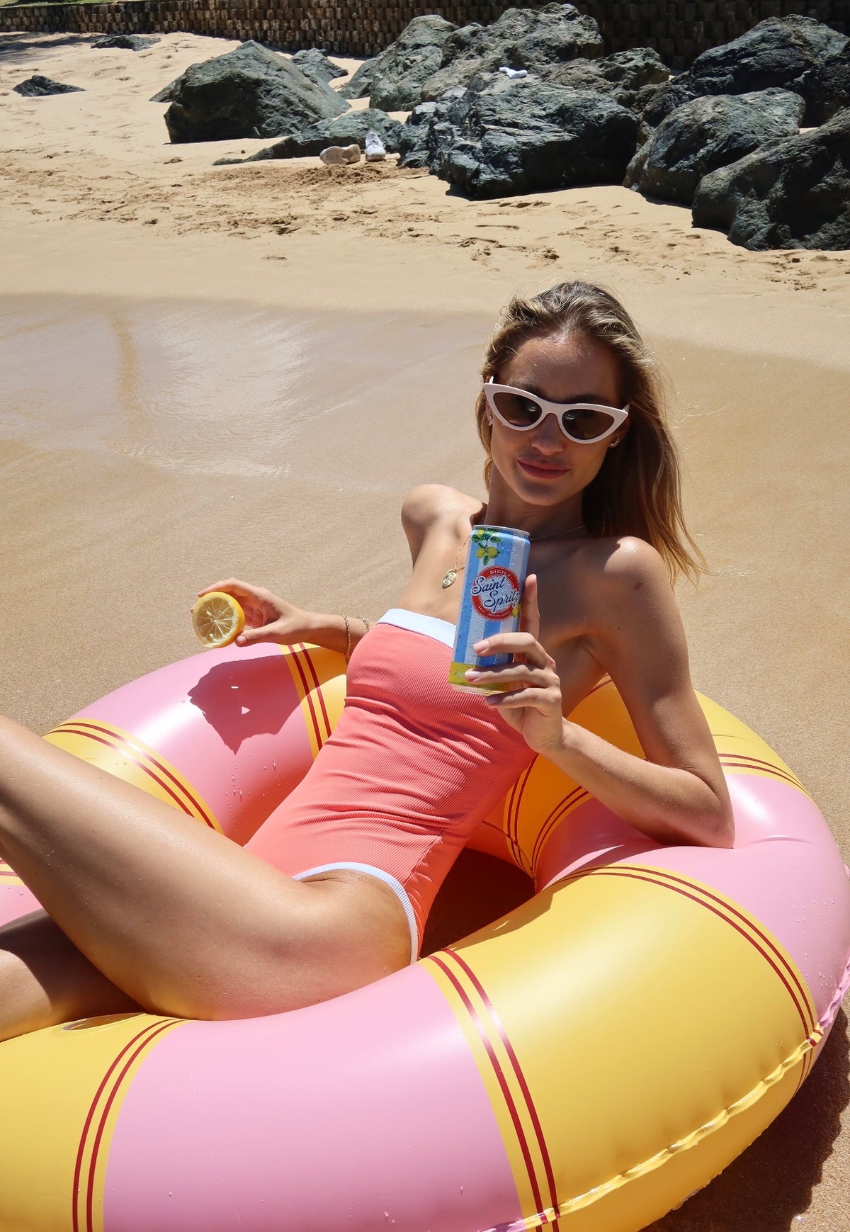 PREORDER- Lainsnow x Saint Spritz: Baywatch One Piece- Summer Spritz