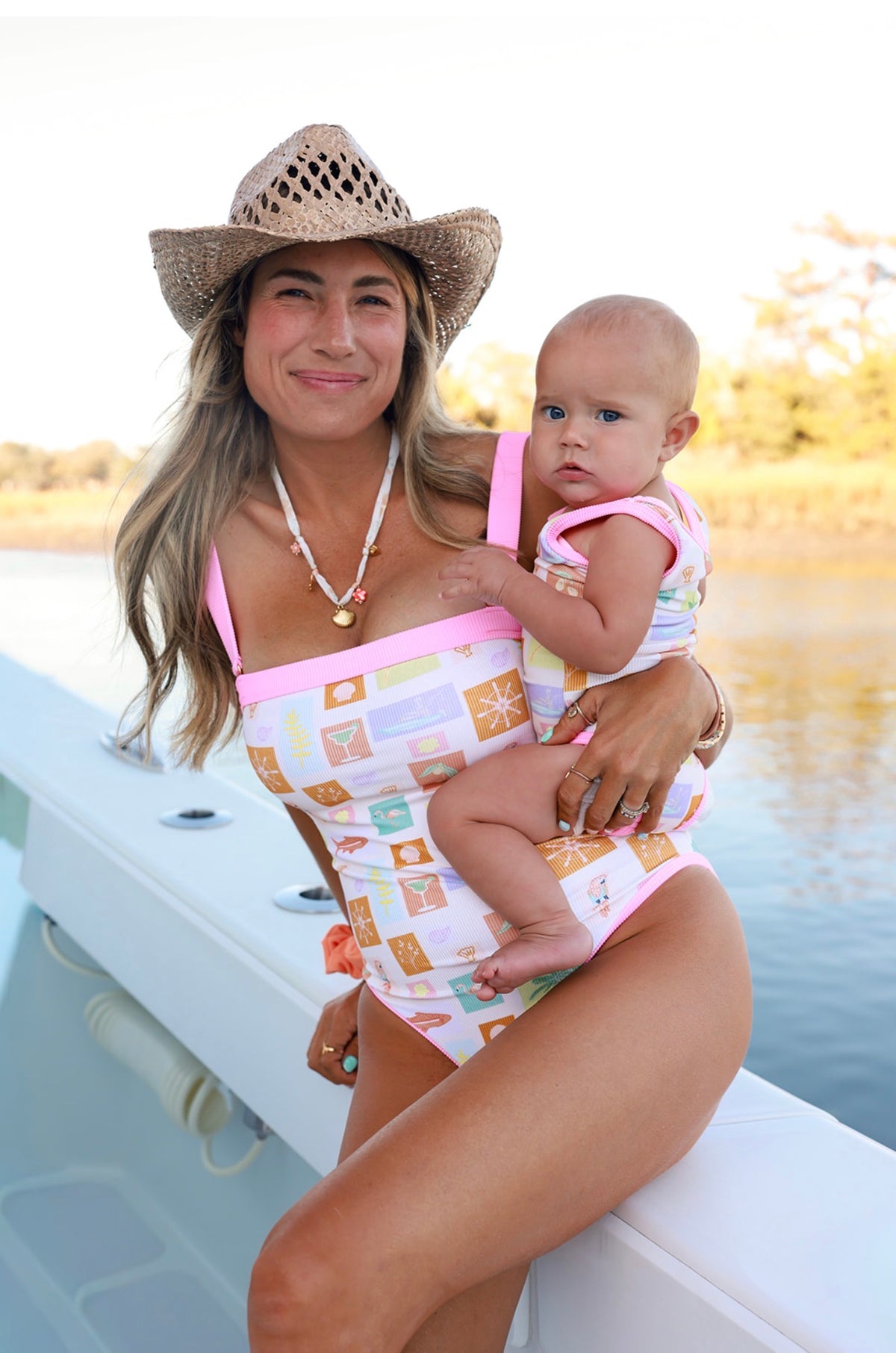 Lainsnow X The Last Mango: Mini Charleston One Piece- Postcards from Paradise