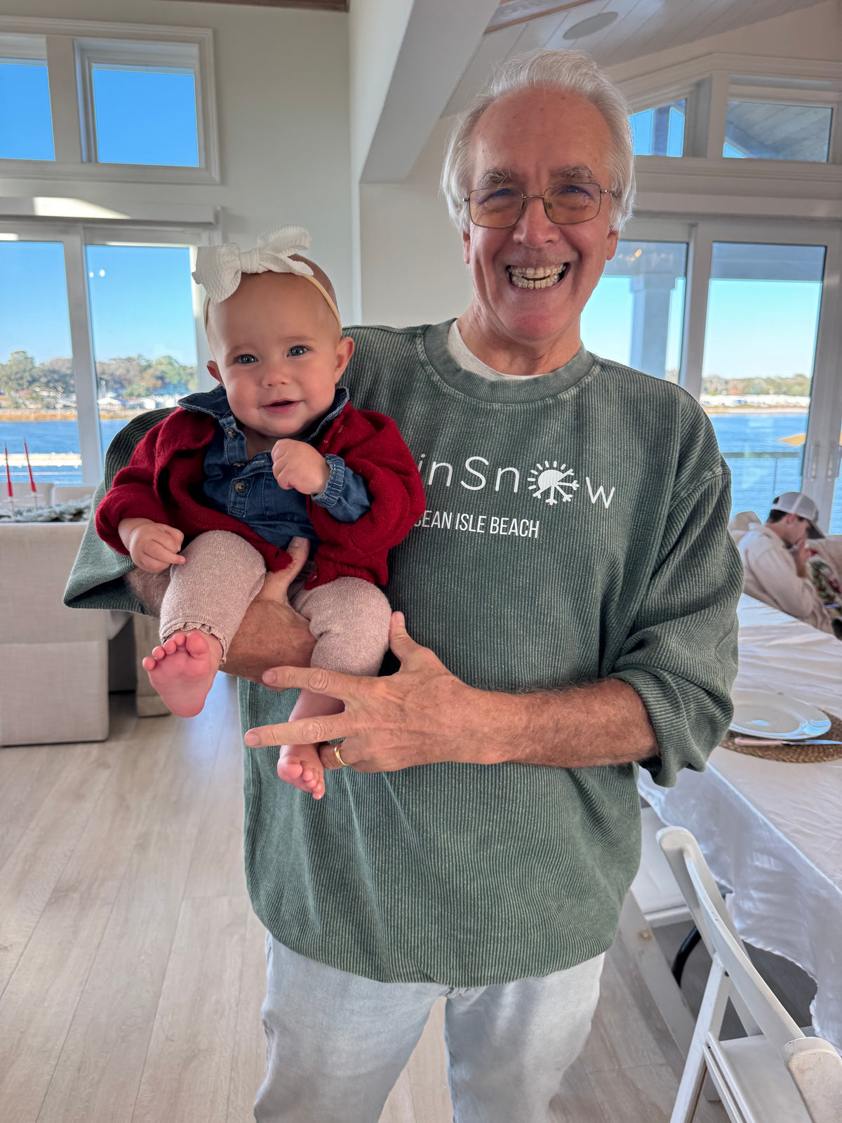 Flasghip Sweatshirt- Ocean Isle- Green