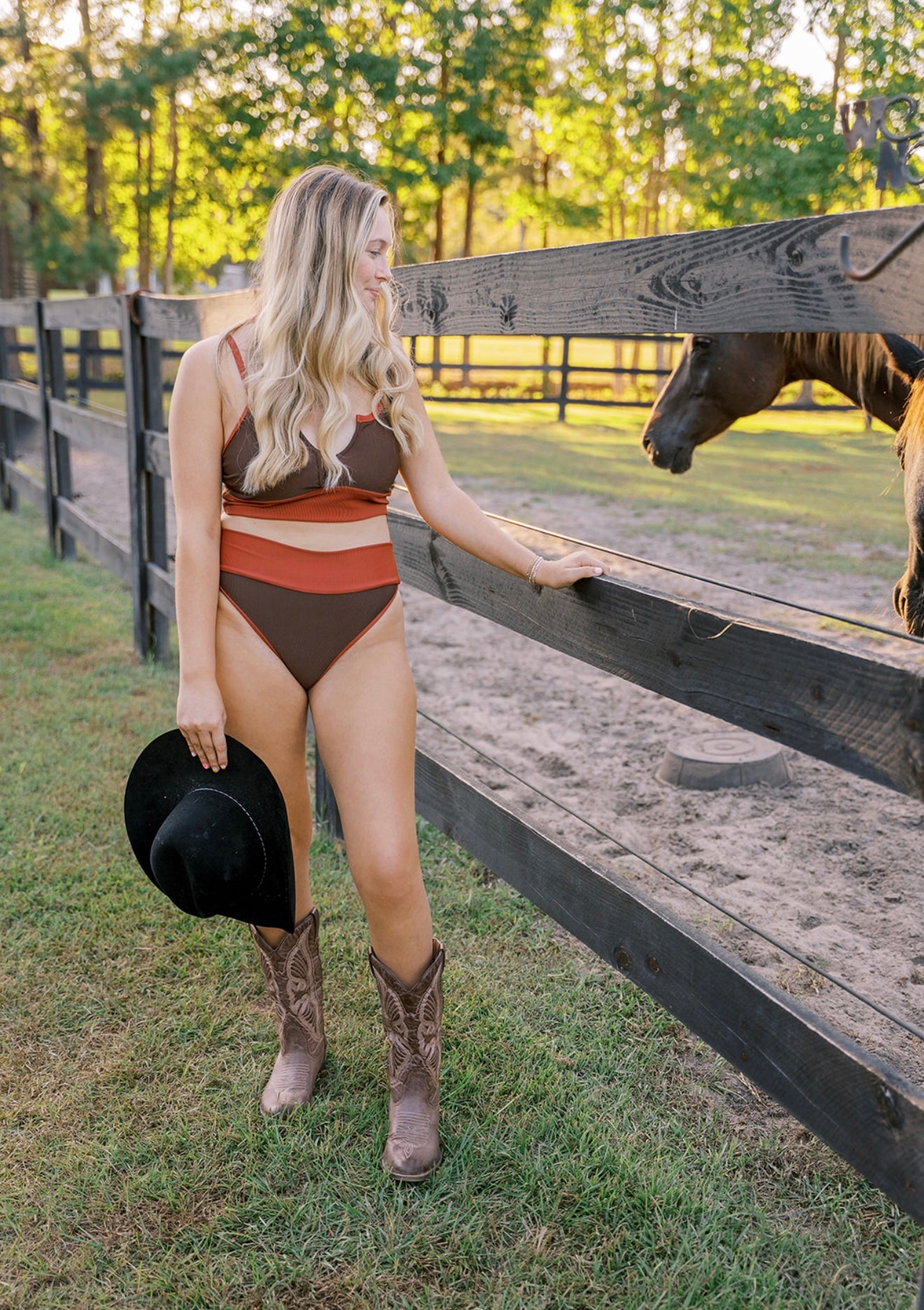 Seabrook Skinny Top- Chocolate Raspberry