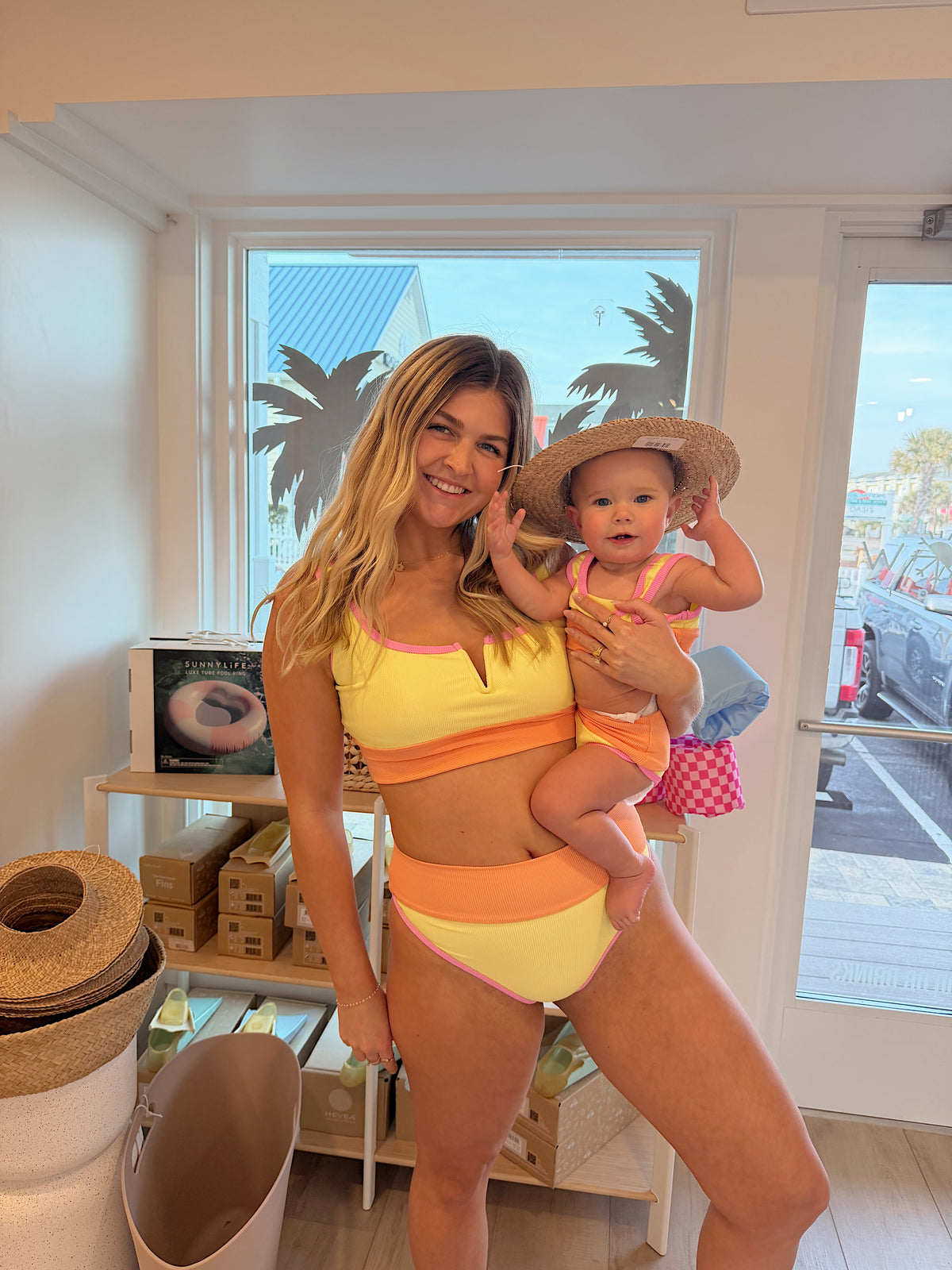 Mini Lain Bikini Set- Sunny D