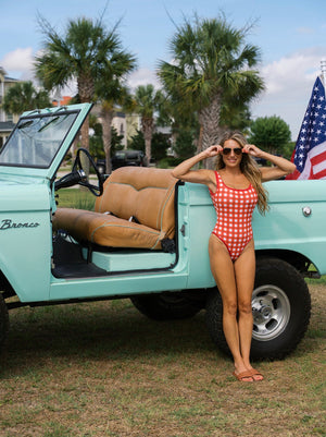 Ocean Isle One Piece- American Pie Red