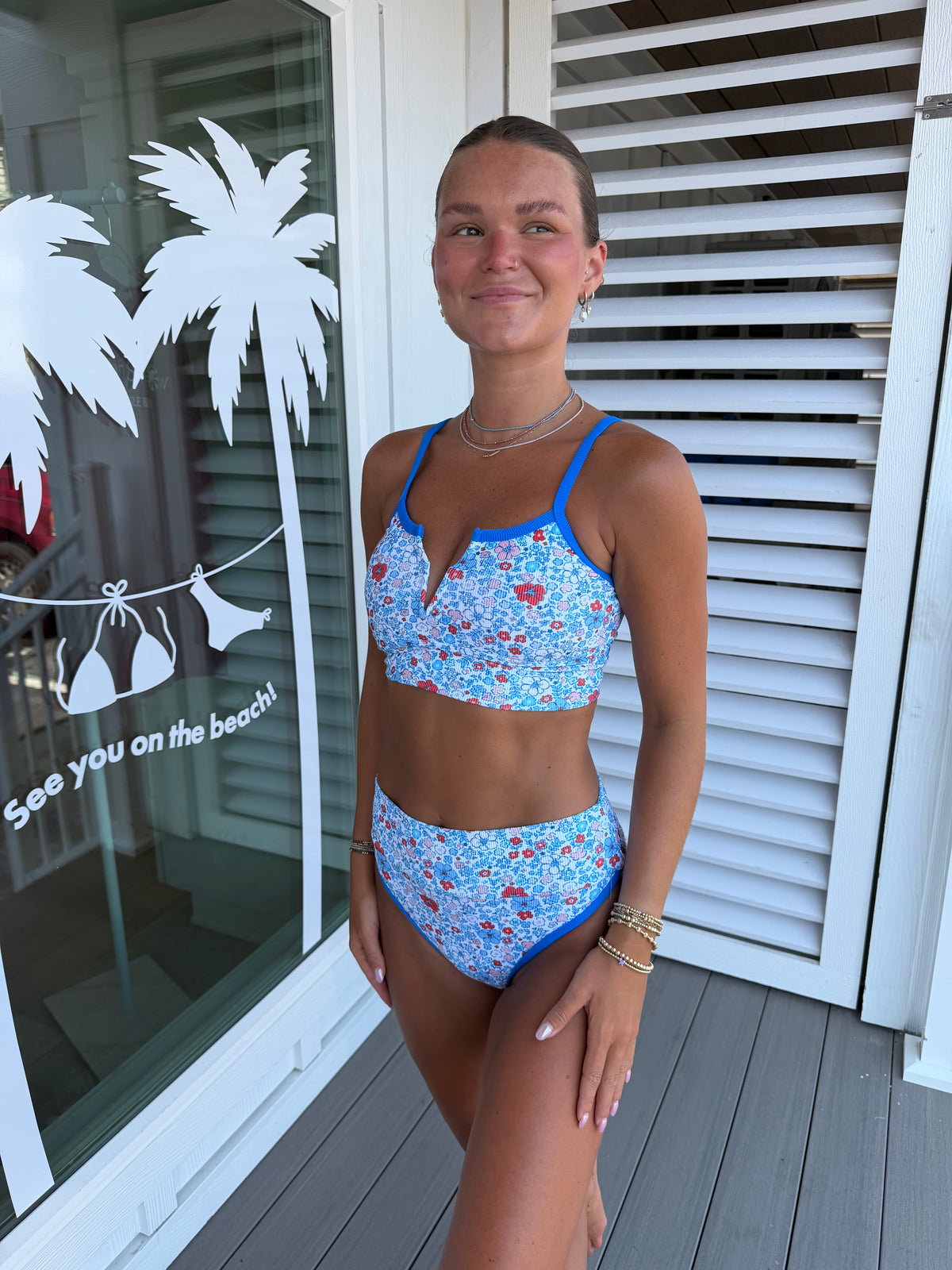 Seabrook Skinny Top - Patriotic Peony